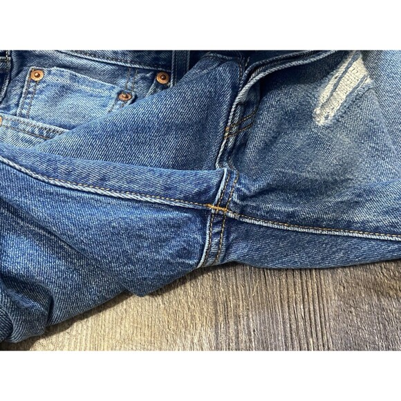 Levi’s 501 Anniversary High Rise Button Fly Jeans Women’s W28 L31 Distressed - Picture 16 of 16